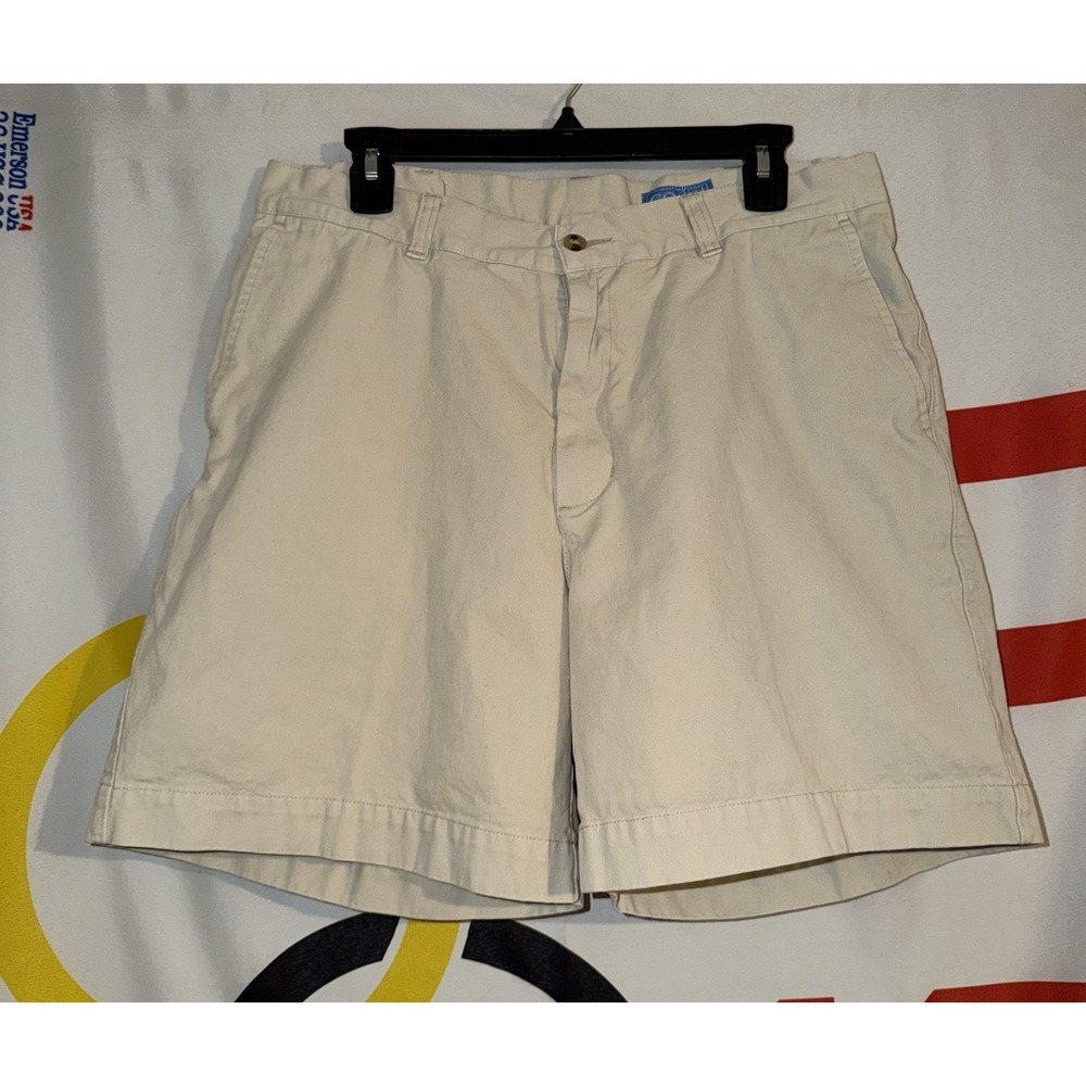 Coast Pawleys Twill Khaki Shorts Mens 34 Chino Casual Cotton